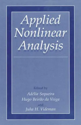 Sequeira / Videman / da Veiga |  Applied Nonlinear Analysis | Buch |  Sack Fachmedien