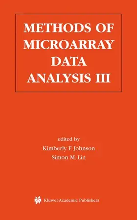 Lin / Johnson |  Methods of Microarray Data Analysis III | Buch |  Sack Fachmedien