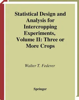 Federer |  Statistical Design and Analysis for Intercropping Experiments | Buch |  Sack Fachmedien