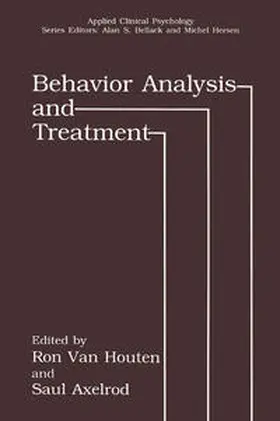 Van Houten / Axelrod | Behavior Analysis and Treatment | E-Book | www.sack.de