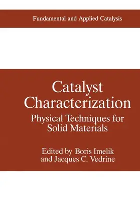 Imelik / Vedrine |  Catalyst Characterization | Buch |  Sack Fachmedien