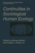Poston / Micklin |  Continuities in Sociological Human Ecology | Buch |  Sack Fachmedien