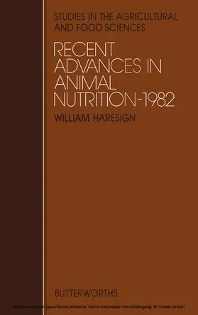 Haresign / Cole / Henrichsmeyer |  Recent Advances in Animal Nutrition | eBook | Sack Fachmedien