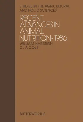 Haresign / Cole |  Recent Advances in Animal Nutrition | eBook | Sack Fachmedien