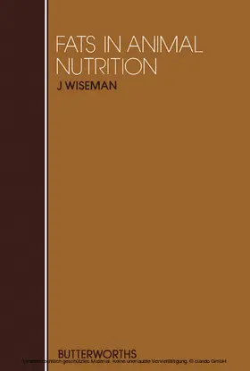 Wiseman |  Fats in Animal Nutrition | eBook | Sack Fachmedien