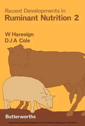 Haresign / Cole |  Recent Developments in Ruminant Nutrition - 2 | eBook | Sack Fachmedien