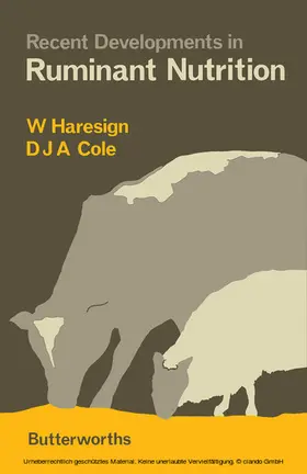 Haresign / Cole |  Recent Developments in Ruminant Nutrition | eBook | Sack Fachmedien