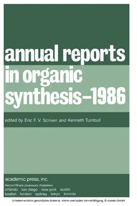 Scriven / Turnbull |  Annual Reports in Organic Synthesis - 1986 | eBook | Sack Fachmedien