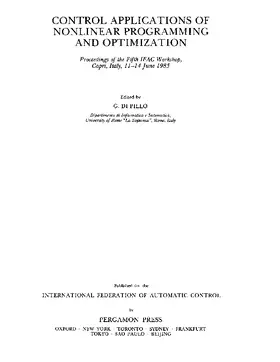 Di Pillo |  Control Applications of Nonlinear Programming and Optimization | eBook | Sack Fachmedien