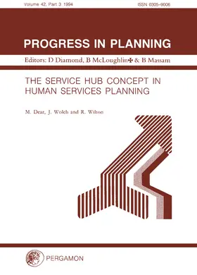 Dear / Wolch / Diamond |  The Service Hub Concept in Human Services Planning | eBook | Sack Fachmedien