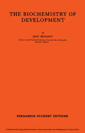 Brachet / Alexander / Bacq |  The Biochemistry of Development | eBook | Sack Fachmedien