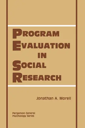 Morell |  Program Evaluation in Social Research | eBook | Sack Fachmedien