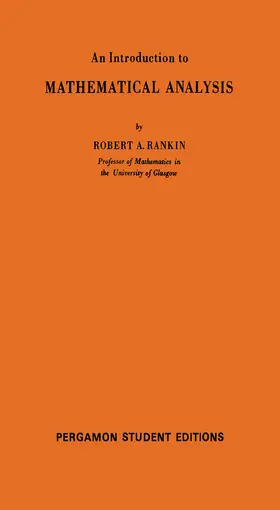 Rankin / Sneddon / Ulam |  An Introduction to Mathematical Analysis | eBook | Sack Fachmedien