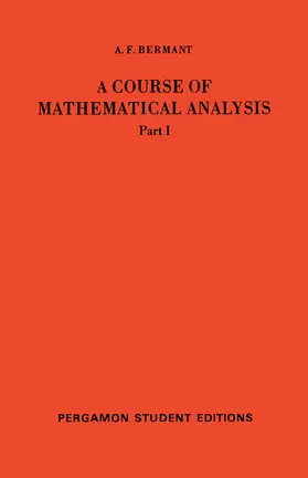 Bermant / Sneddon / Ulam |  A Course of Mathematical Analysis | eBook | Sack Fachmedien