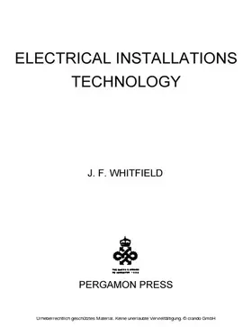 Whitfield / Hiller |  Electrical Installations Technology | eBook | Sack Fachmedien