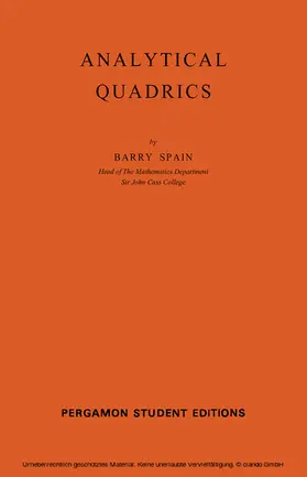 Spain / Sneddon / Ulam |  Analytical Quadrics | eBook | Sack Fachmedien