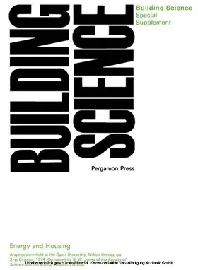 Wilson / Cowan / Hendry | Energy and Housing | E-Book | www.sack.de