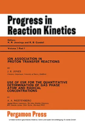 Jones / Westenberg / Jennings |  Ion Association in Proton Transfer Reactions | eBook | Sack Fachmedien