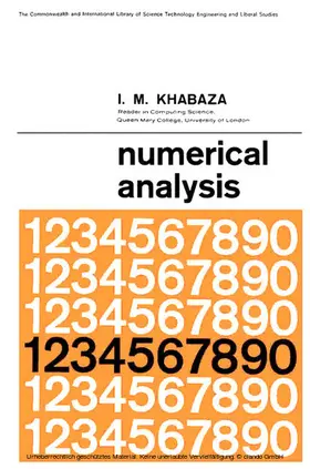 Khabaza / Arscott |  Numerical Analysis | eBook | Sack Fachmedien