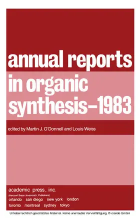 O'Donnell / Weiss MD |  Annual Reports in Organic Synthesis-1983 | eBook | Sack Fachmedien