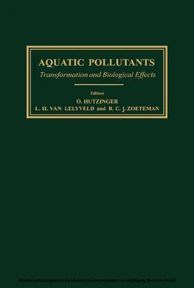 Hutzinger / Lelyveld / Zoeteman |  Aquatic Pollutants | eBook | Sack Fachmedien