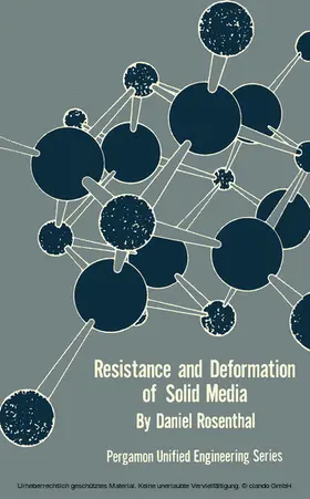 Rosenthal MD / Irvine / Hartnett |  Resistance and Deformation of Solid Media | eBook | Sack Fachmedien