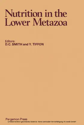 Smith / Tiffon |  Nutrition in the Lower Metazoa | eBook | Sack Fachmedien