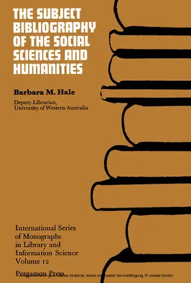 Hale / Chandler |  The Subject Bibliography of the Social Sciences and Humanities | eBook | Sack Fachmedien