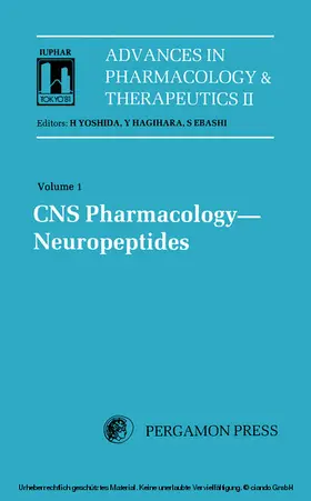 Yoshida / Hagihara / Ebashi |  CNS Pharmacology Neuropeptides | eBook | Sack Fachmedien