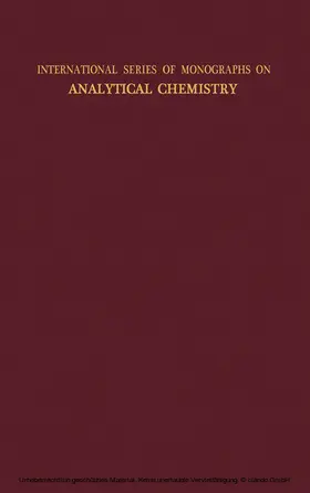 Moses / Belcher / Gordon |  Analytical Chemistry of the Actinide Elements | eBook | Sack Fachmedien