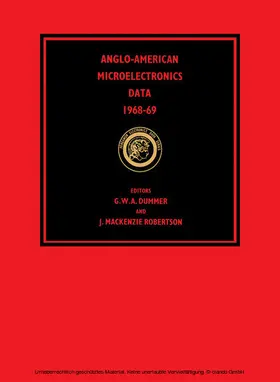 Dummer / Mackenzie Robertson |  Anglo-American Microelectronics Data 1968-69 | eBook | Sack Fachmedien