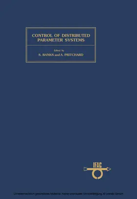 Banks / Pritchard |  Control of Distributed Parameter Systems | eBook | Sack Fachmedien