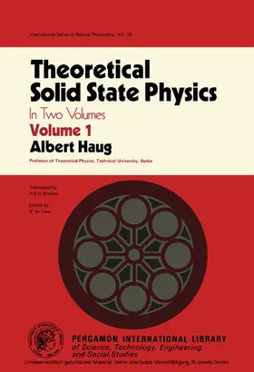 Haug |  Theoretical Solid State Physics | eBook | Sack Fachmedien