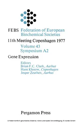 Clark / Klenow / Zeuthen |  Gene Expression | eBook | Sack Fachmedien