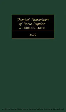 Bacq |  Chemical Transmission of Nerve Impulses | eBook | Sack Fachmedien