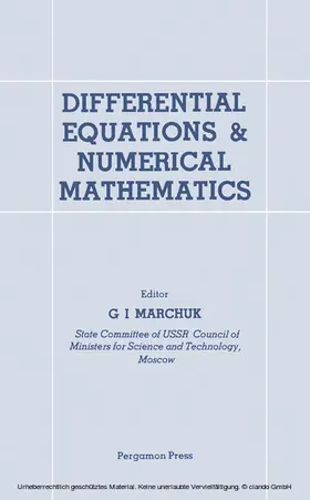Marchuk |  Differential Equations and Numerical Mathematics | eBook | Sack Fachmedien