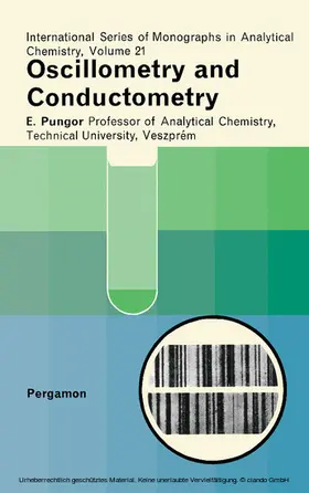 Pungor / Belcher / Gordon |  Oscillometry and Conductometry | eBook | Sack Fachmedien
