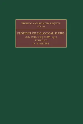 Peeters |  Protides of the Biological Fluids | eBook | Sack Fachmedien
