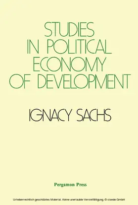 Sachs |  Studies in Political Economy of Development | eBook | Sack Fachmedien