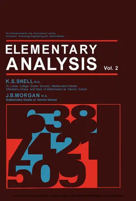 Snell / Morgan / Langford |  Elementary Analysis | eBook | Sack Fachmedien