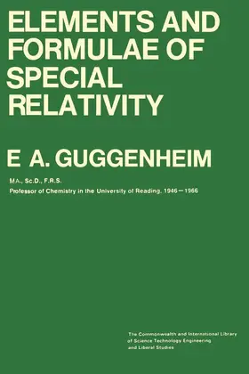 Guggenheim / Green | Elements and Formulae of Special Relativity | E-Book | www.sack.de