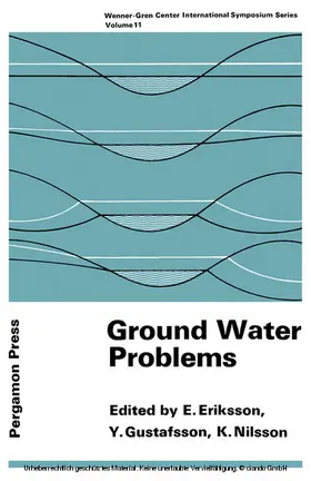 Eriksson / Gustafsson / Nilsson |  Ground Water Problems | eBook | Sack Fachmedien