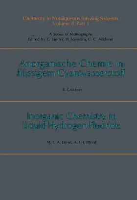 Grüttner / Dove / Clifford |  Chemistry in Anhydrous, Prototropic Solvents | eBook | Sack Fachmedien
