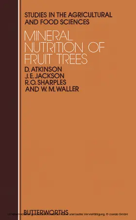 Atkinson / Jackson / Sharples |  Mineral Nutrition of Fruit Trees | eBook | Sack Fachmedien