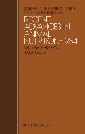 Haresign / Cole |  Recent Advances in Animal Nutrition-1984 | eBook | Sack Fachmedien