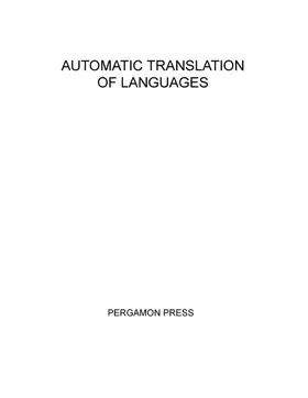 Ghizzetti |  Automatic Translation of Languages | eBook | Sack Fachmedien