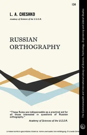 James |  Russian Orthography | eBook | Sack Fachmedien