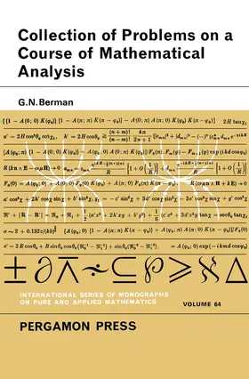 Berman / Sneddon / Stark |  A Collection of Problems on a Course of Mathematical Analysis | eBook | Sack Fachmedien
