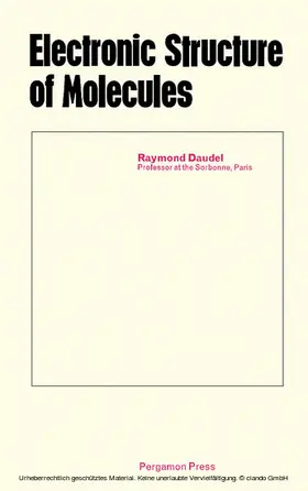 Daudel |  Electronic Structure of Molecules | eBook | Sack Fachmedien
