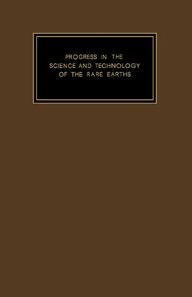 Eyring |  Progress in the Science and Technology of the Rare Earths | eBook | Sack Fachmedien